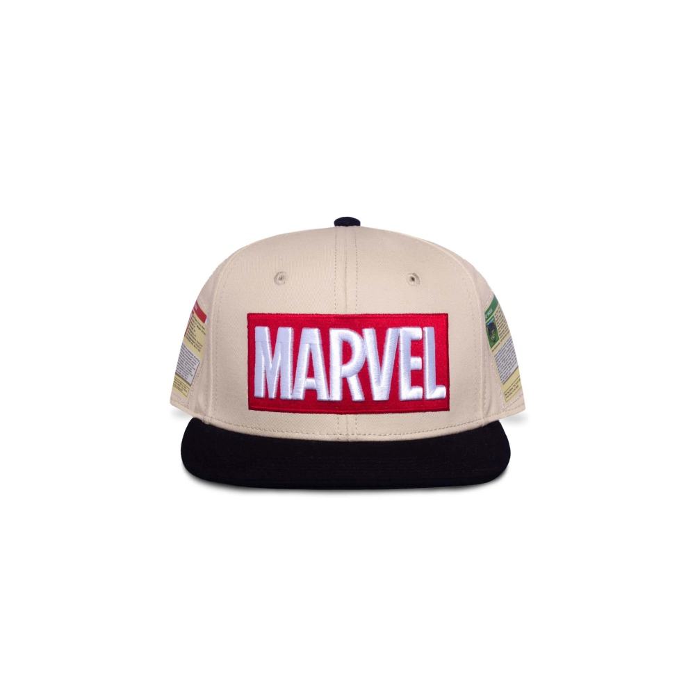 Marvel - Logo Hysteresenkappe - Beige